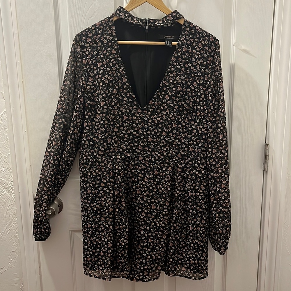 Long Sleeve Floral Romper